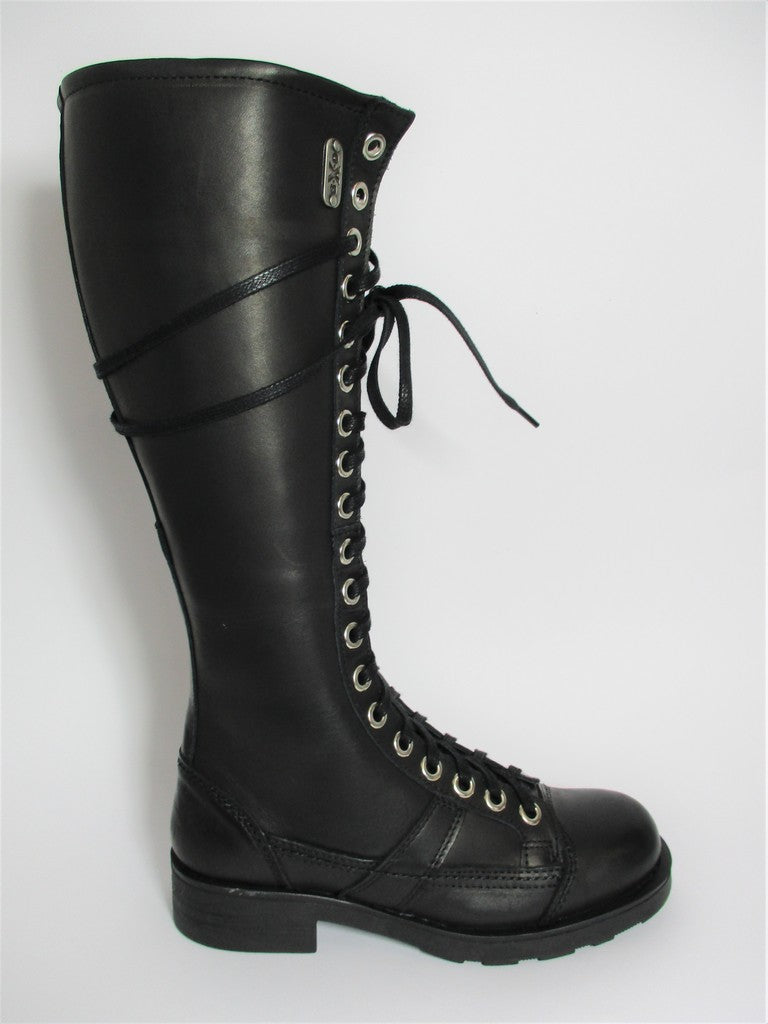 Anfibio pelle donna Oxs 101169 nero