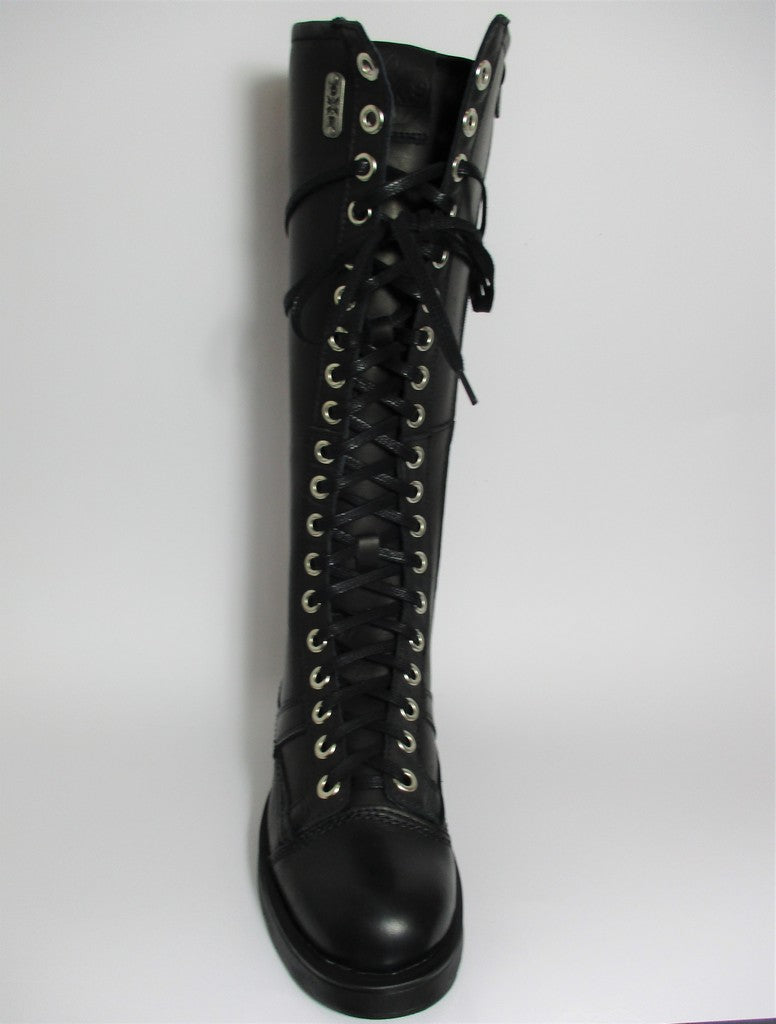 Anfibio pelle donna Oxs 101169 nero