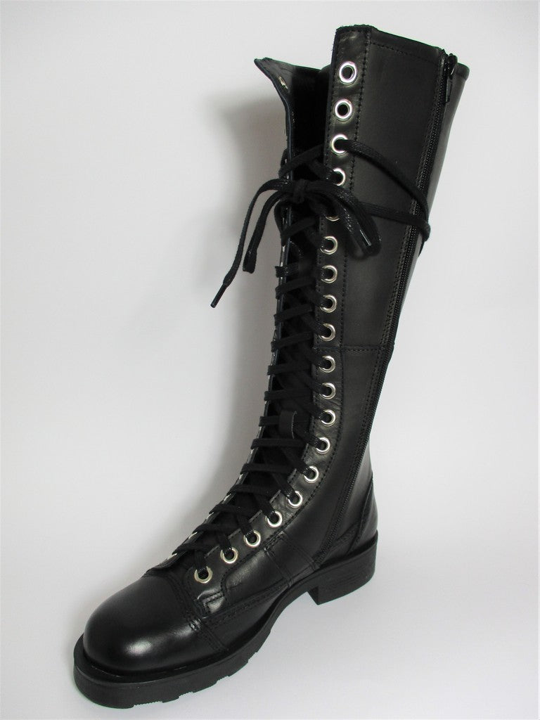 Anfibio pelle donna Oxs 101169 nero