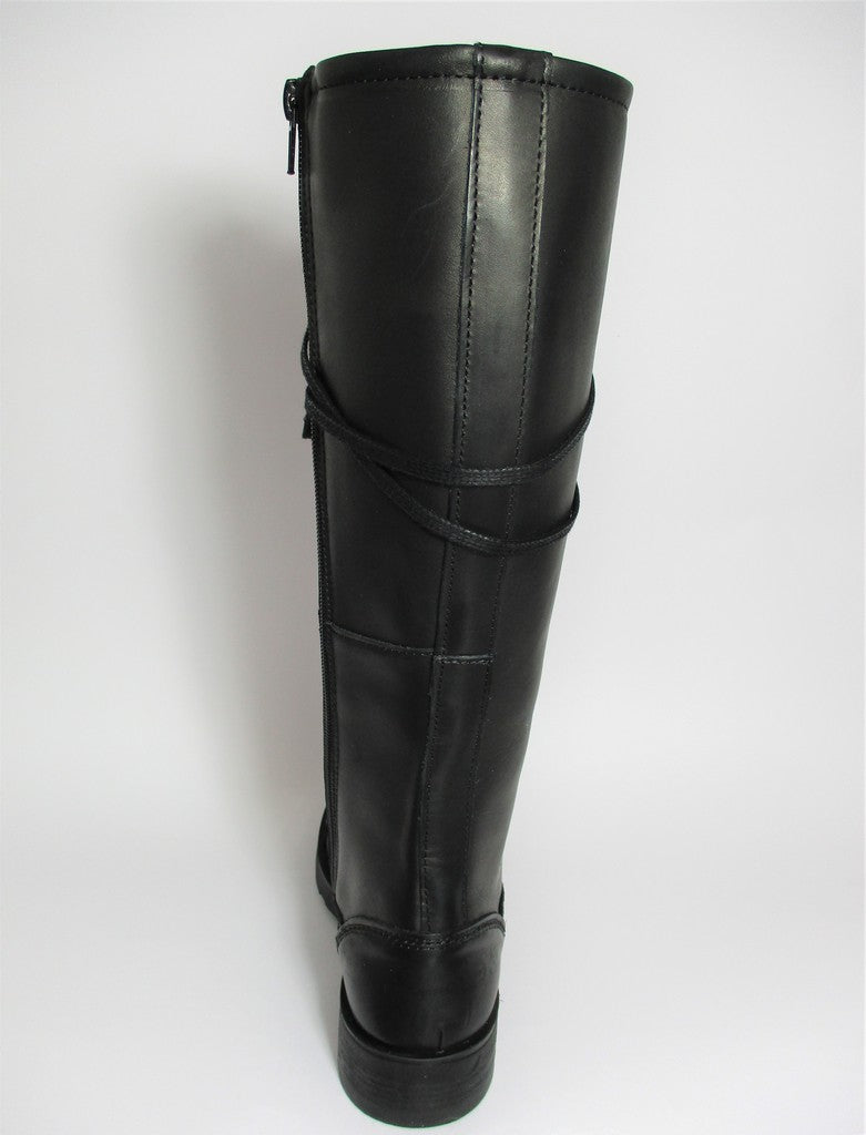 Anfibio pelle donna Oxs 101169 nero