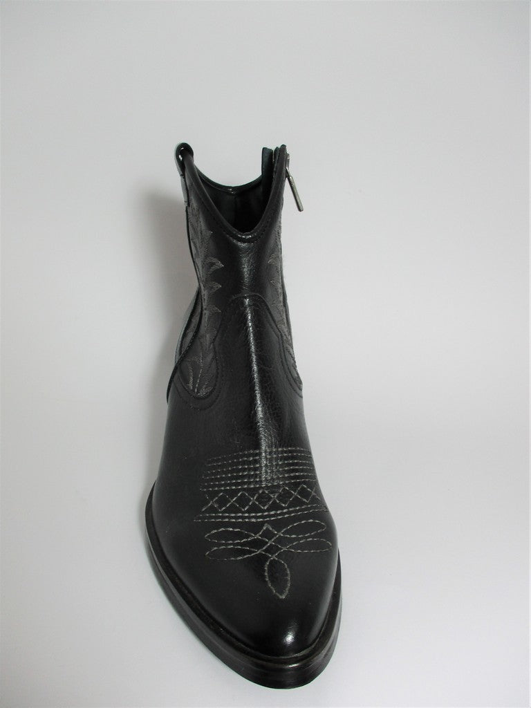 Tronchetto texano pelle donna NICHE K2040 nero