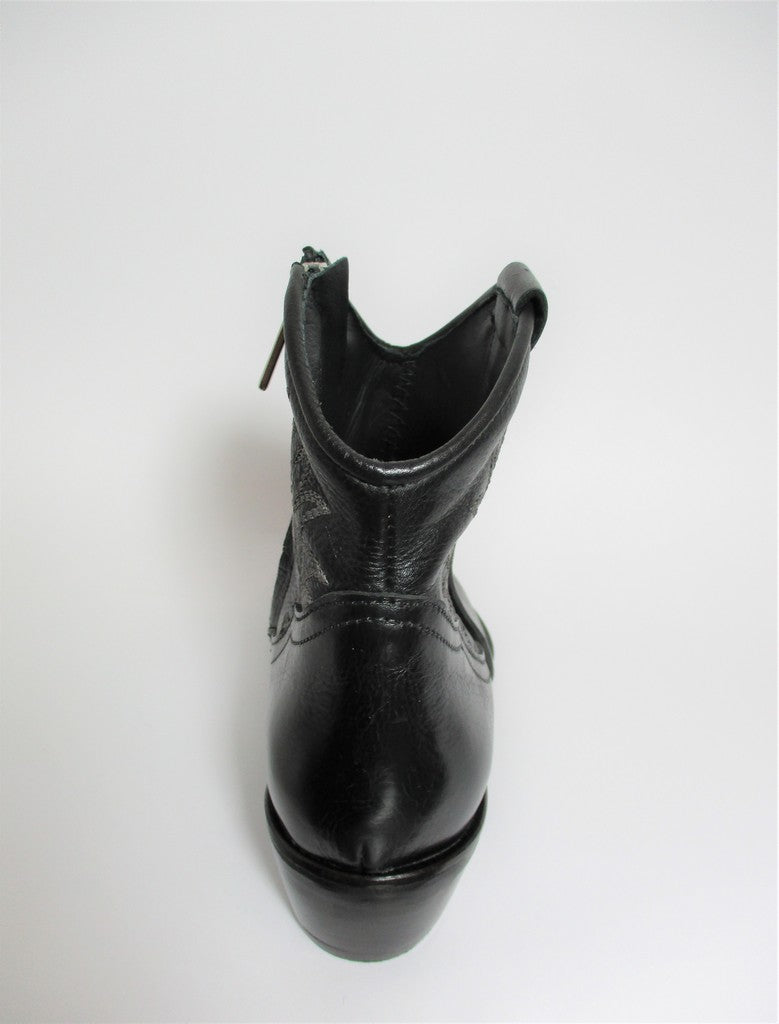 Tronchetto texano pelle donna NICHE K2040 nero