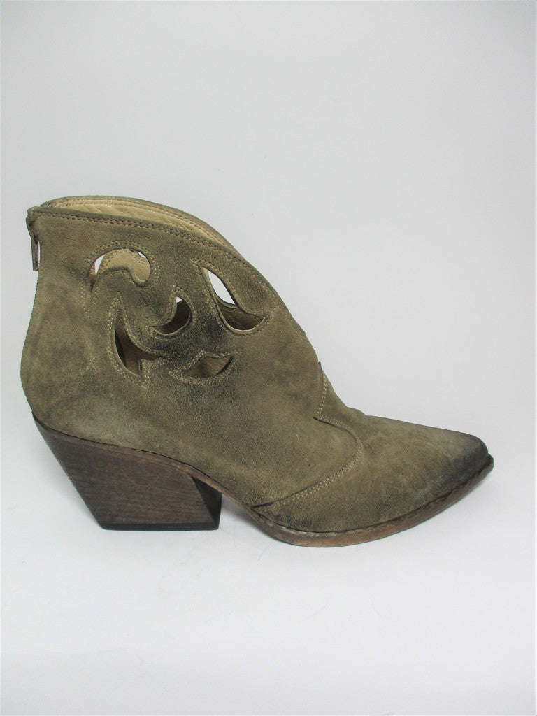 Tronchetto texano pelle donna ELENA IACHI E2265 TAUPE