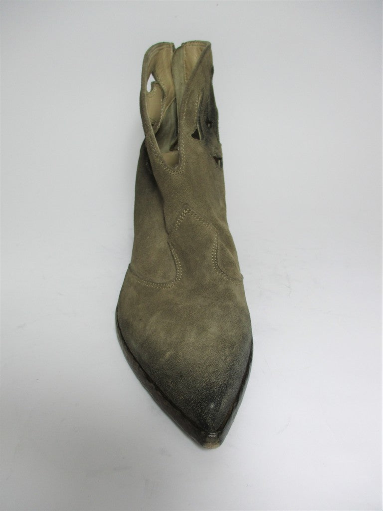 Tronchetto texano pelle donna ELENA IACHI E2265 TAUPE