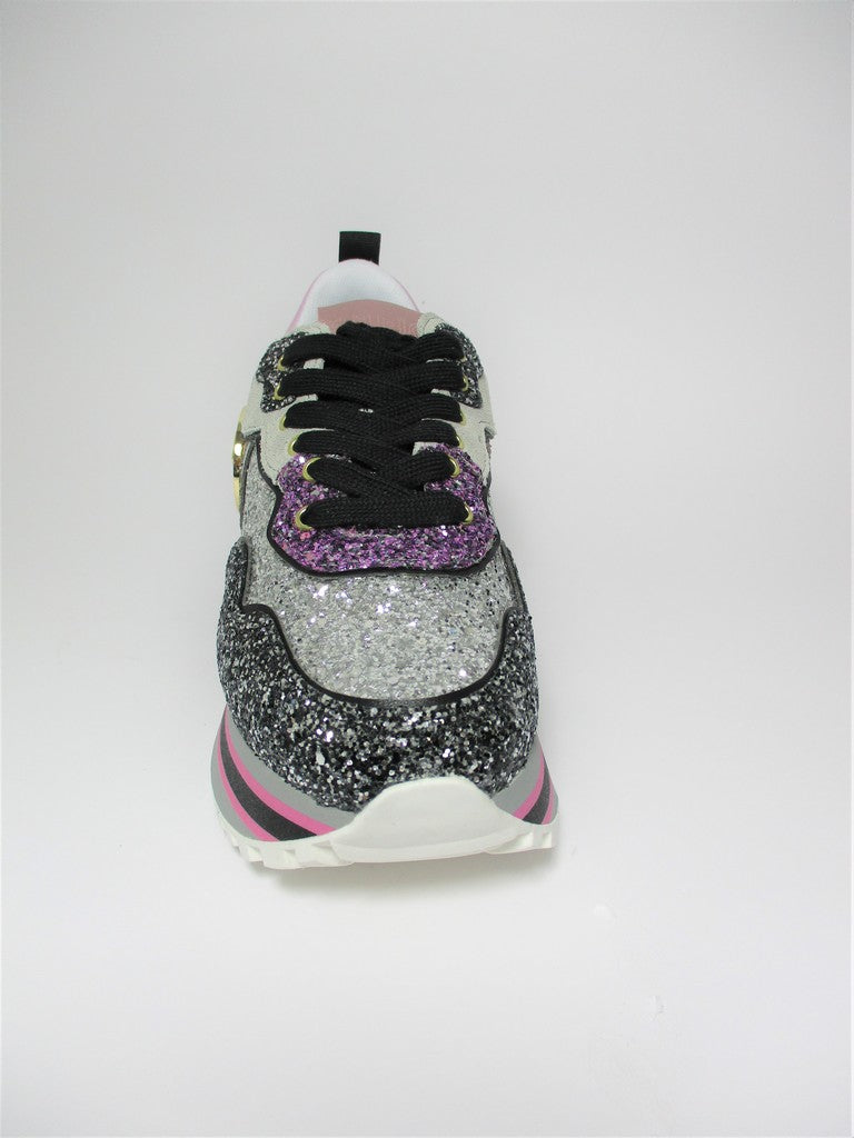 Sneaker pelle donna LIU JO Wonder24 Multicolor Glitter