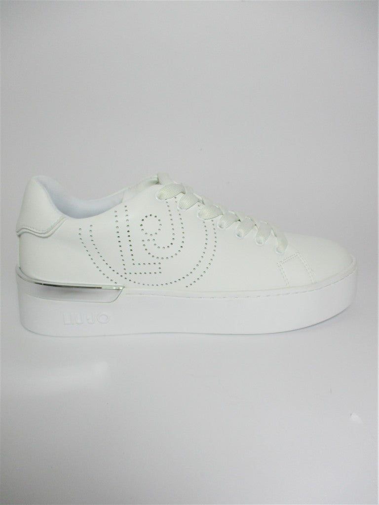 Sneaker pelle donna LIU JO Silvia 33 bianca