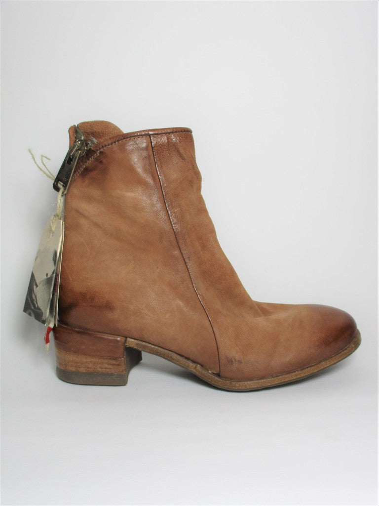 Tronchetto pelle donna AS98 A40208 cuoio