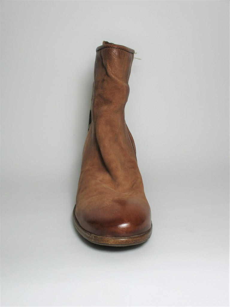 Tronchetto pelle donna AS98 A40208 cuoio