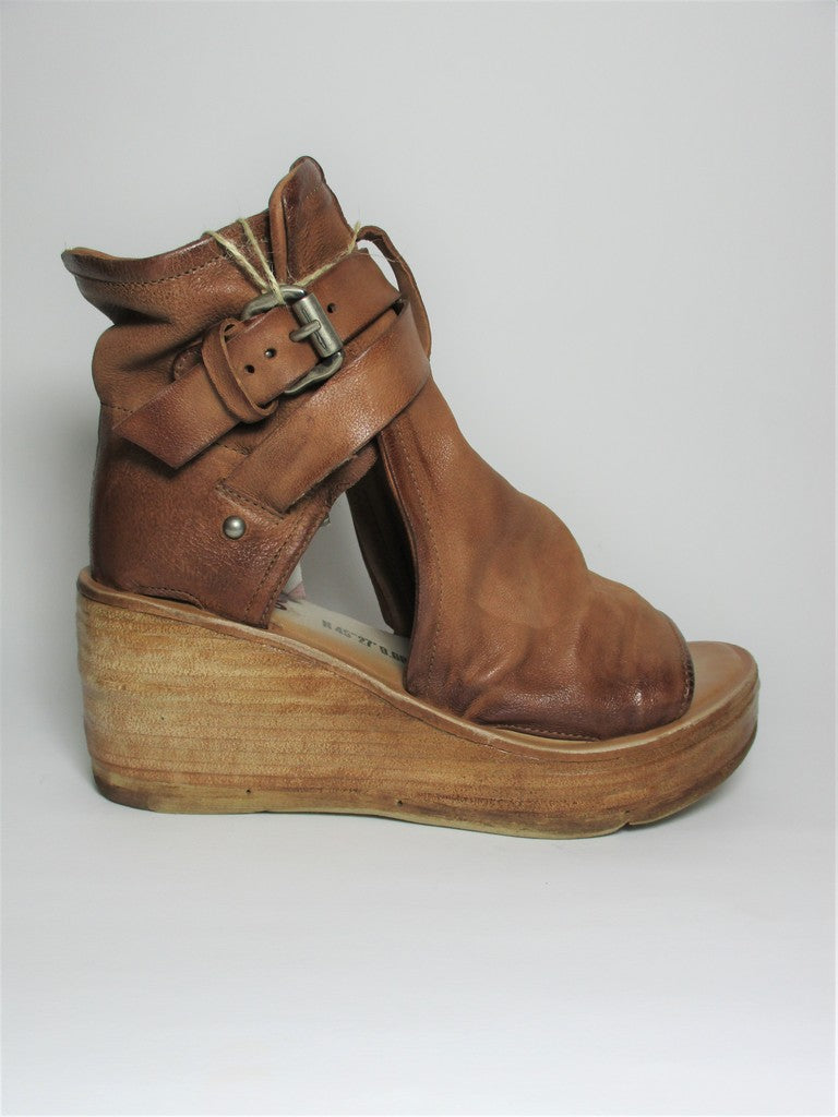 Zeppa pelle donna AS98 528072 Calvados