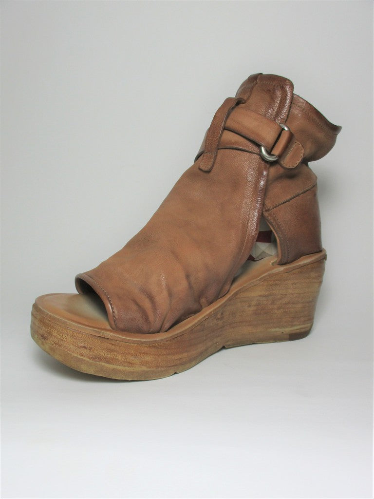 Zeppa pelle donna AS98 528072 Calvados