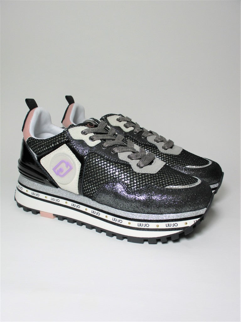 Sneaker pelle donna LIU JO Maxi Wonder 1 Nera