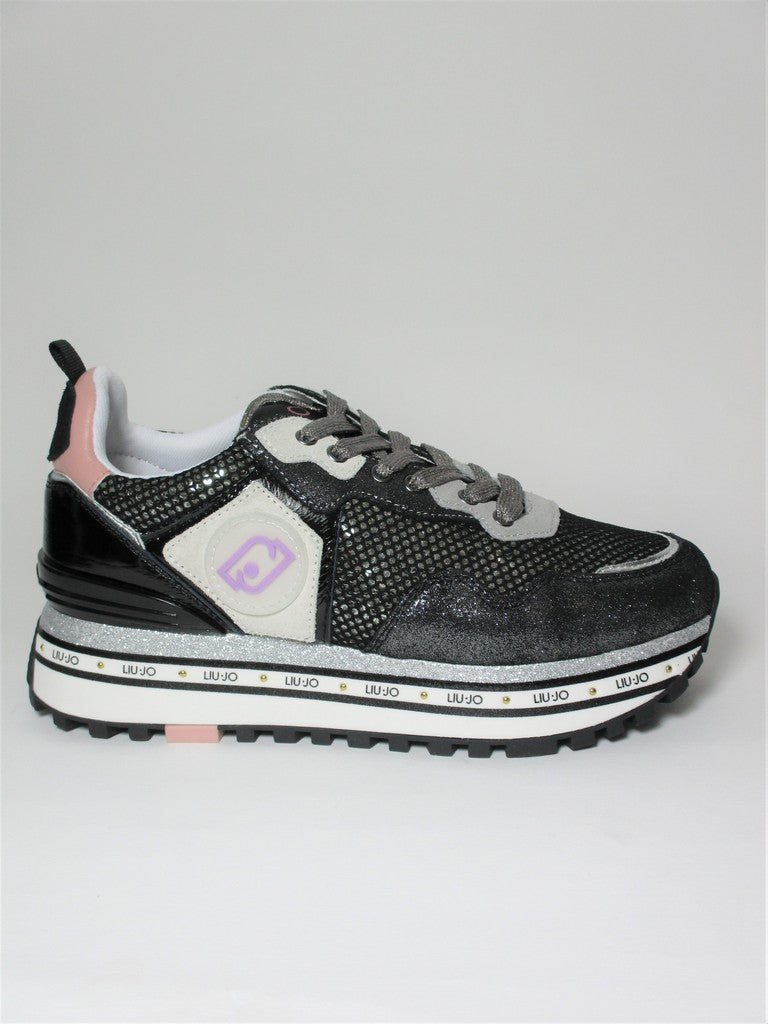 Sneaker pelle donna LIU JO Maxi Wonder 1 Nera