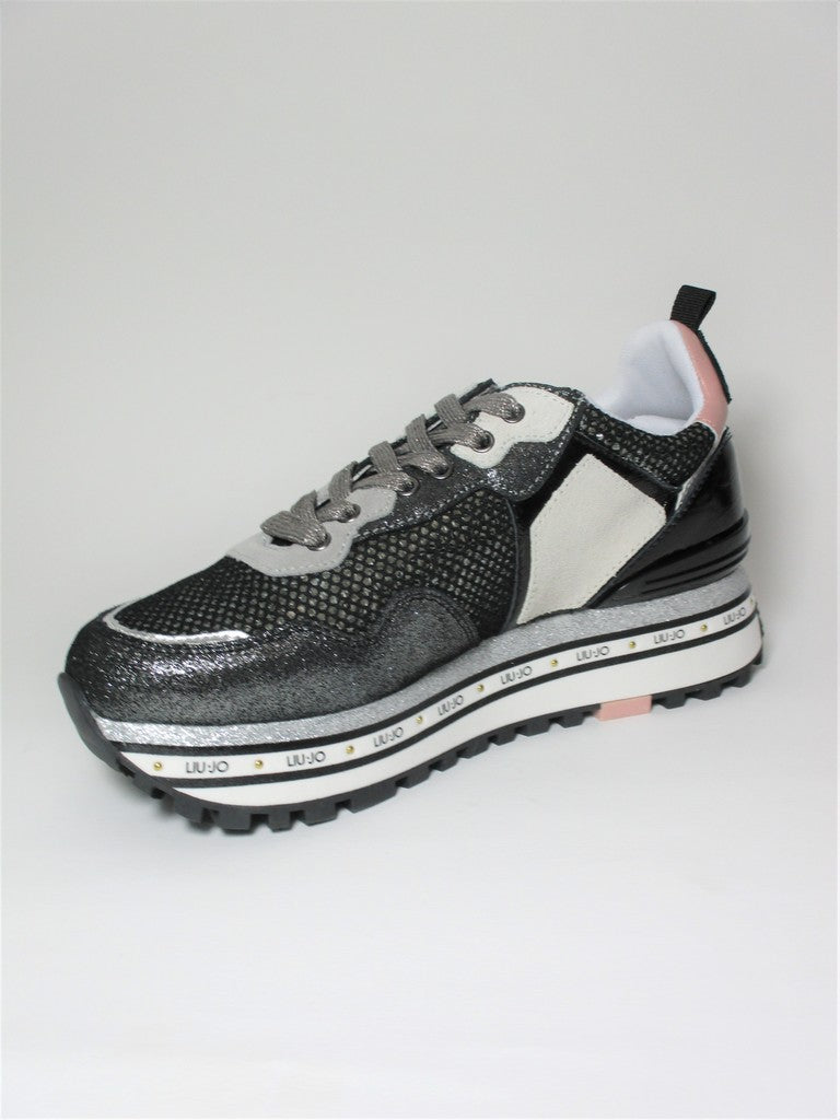 Sneaker pelle donna LIU JO Maxi Wonder 1 Nera
