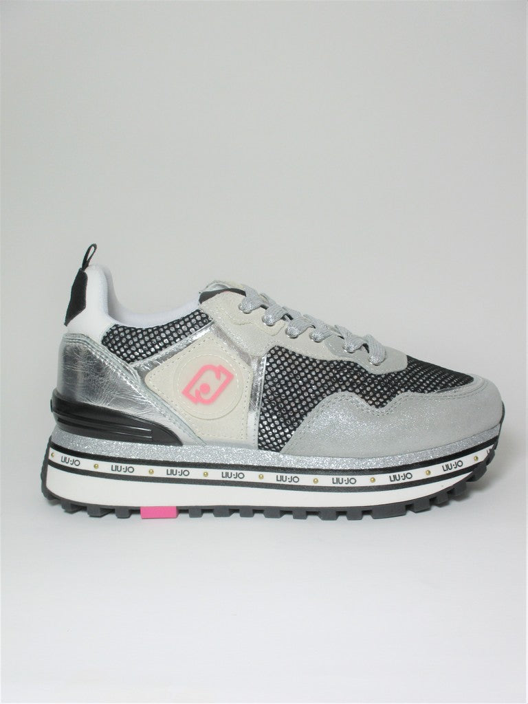 Sneaker pelle donna LIU JO Maxi Wonder 1 Grigia