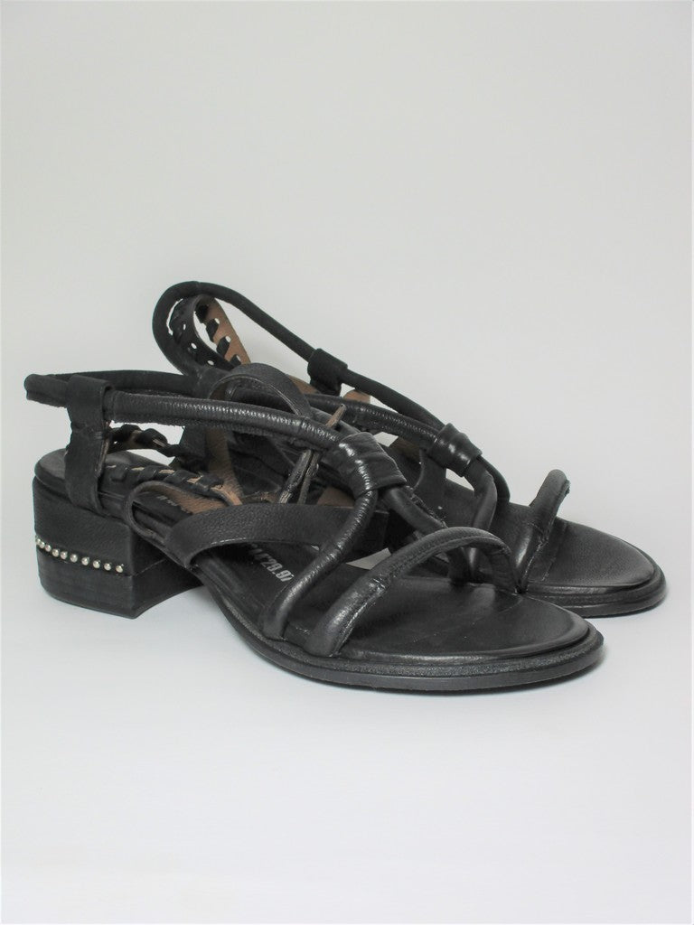 Sandalo pelle donna AS98 672020 nero