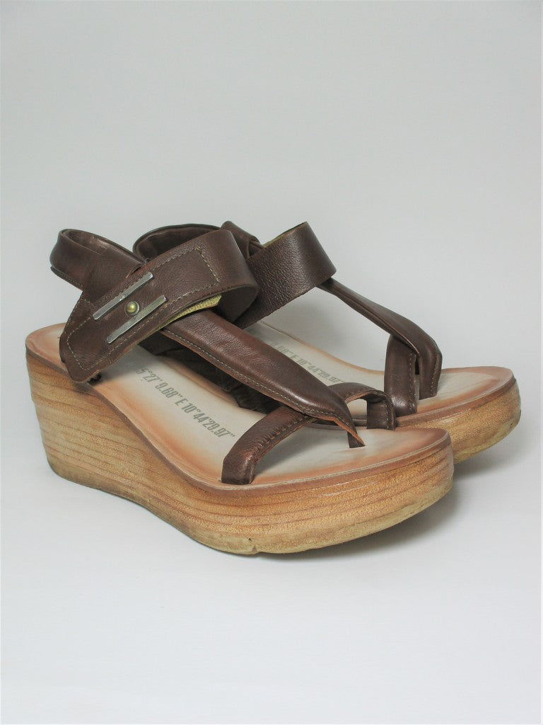 Zeppa pelle donna AS98 528070 fondente