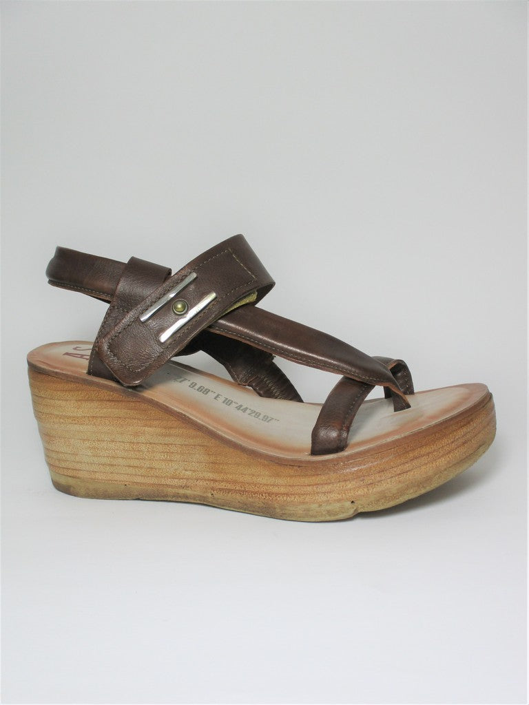 Zeppa pelle donna AS98 528070 fondente