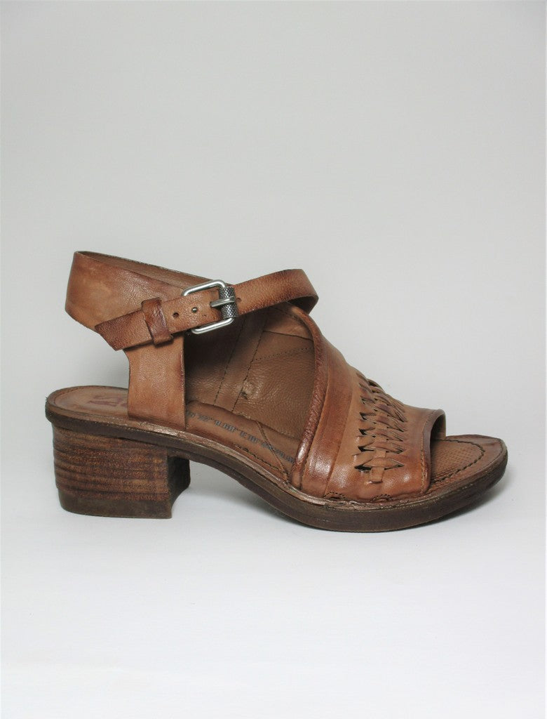 Sandalo pelle donna AS98 690034 cuoio