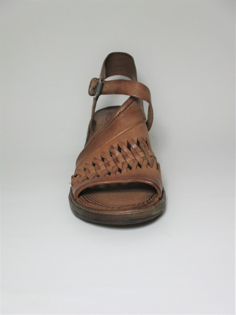 Sandalo pelle donna AS98 690034 cuoio