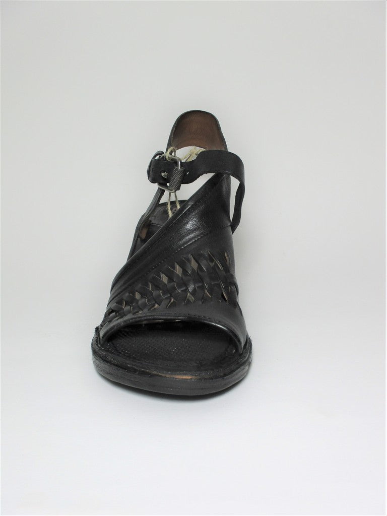 Sandalo pelle donna AS98 690034 nero