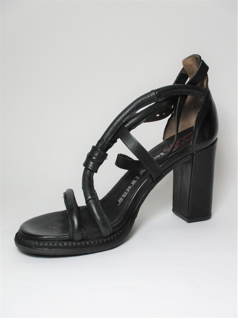 Sandalo pelle donna AS98 589033 Nero