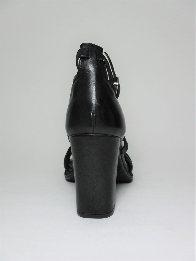 Sandalo pelle donna AS98 589033 Nero