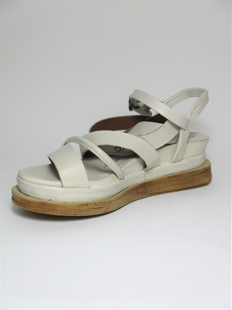 Zeppa pelle donna AS98 A15006 Bianco