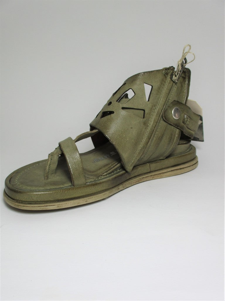 Sandalo pelle donna AS98 699038 Verde