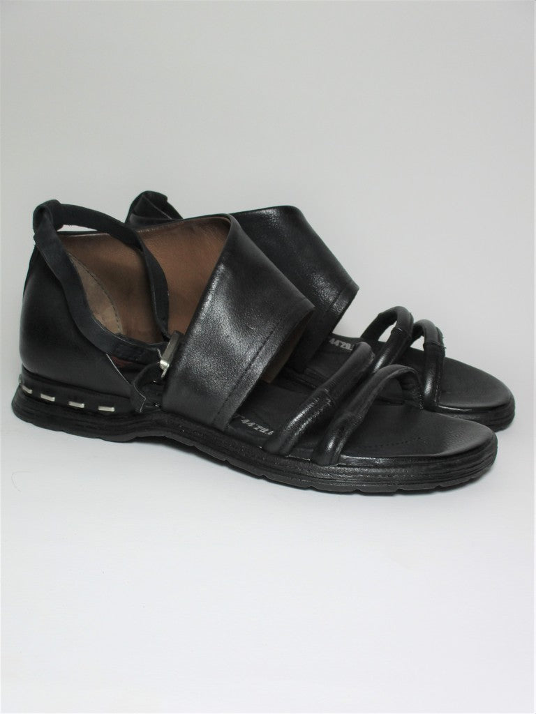 Sandalo pelle donna AS98 A46005 Nero