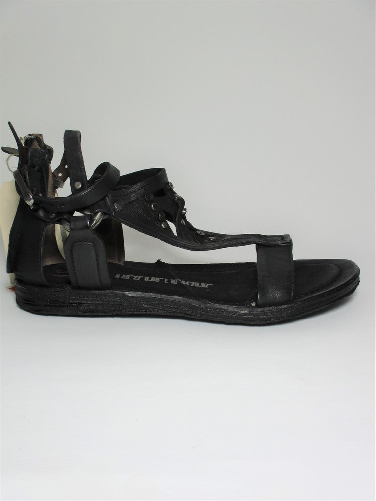Sandalo pelle donna AS98 A16010 nero