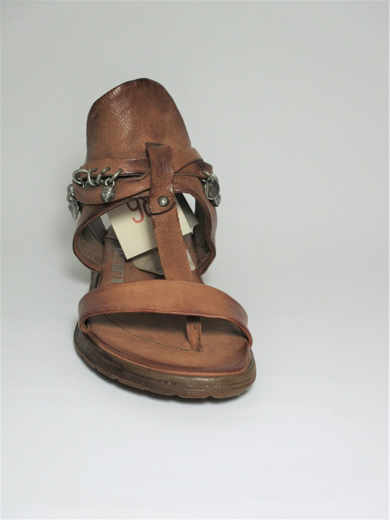Sandalo pelle donna AS98 A46003 Cuoio