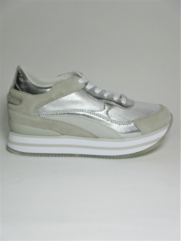 Sneaker in pelle donna APEPAZZA RUMER grigia