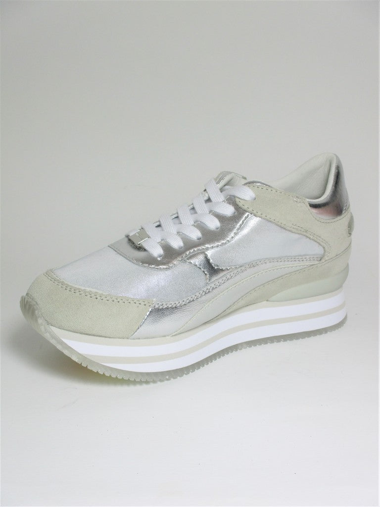 Sneaker in pelle donna APEPAZZA RUMER grigia