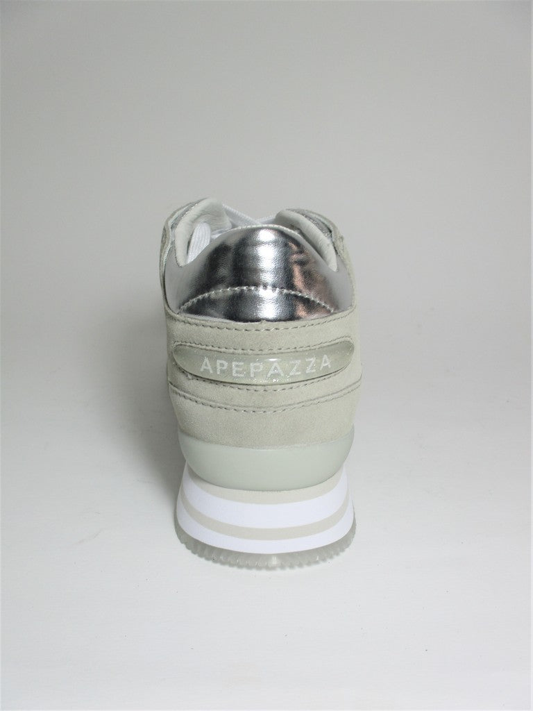Sneaker in pelle donna APEPAZZA RUMER grigia