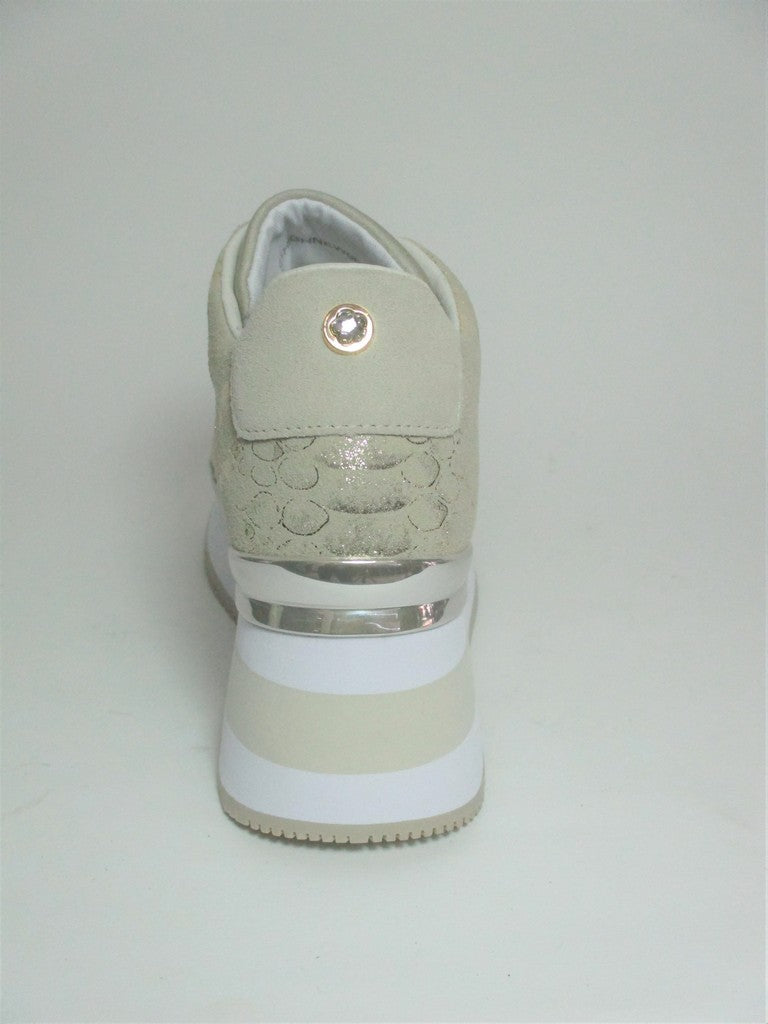 Sneaker pelle donna APEPAZZA HEDY taupe