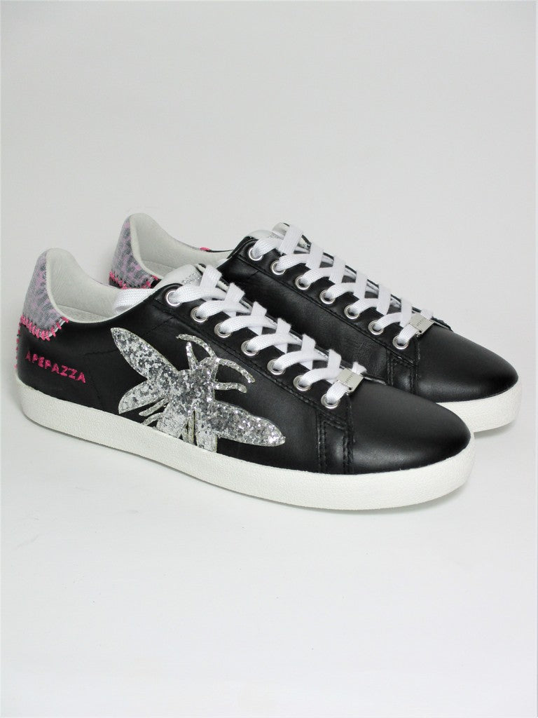 Sneaker pelle donna APEPAZZA GIGI nera