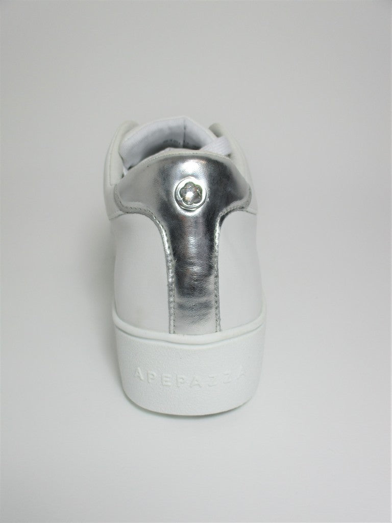 Sneaker pelle donna APEPAZZA SHAY Bianca