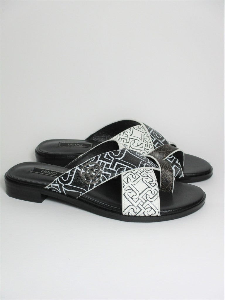 Sandalo donna LIU JO Erin 6 bianco/nero