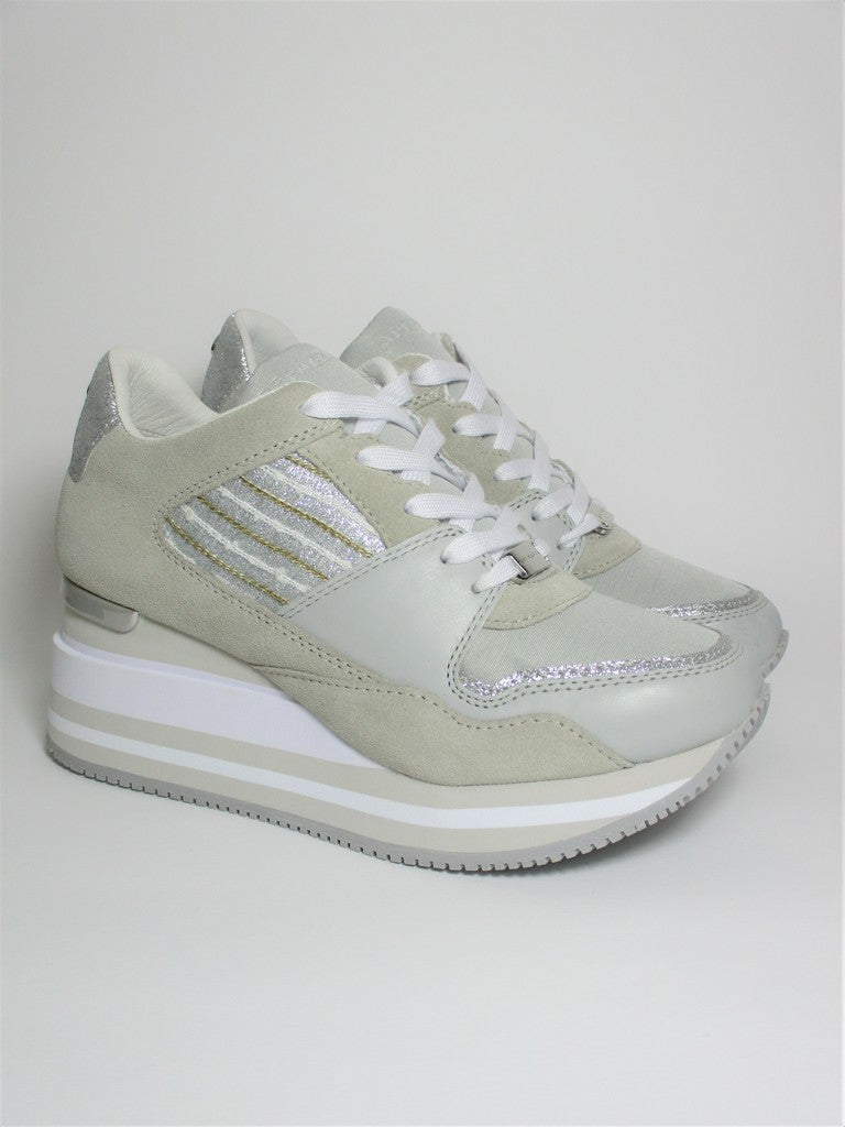 Sneaker pelle donna APEPAZZA HALLE Grigia
