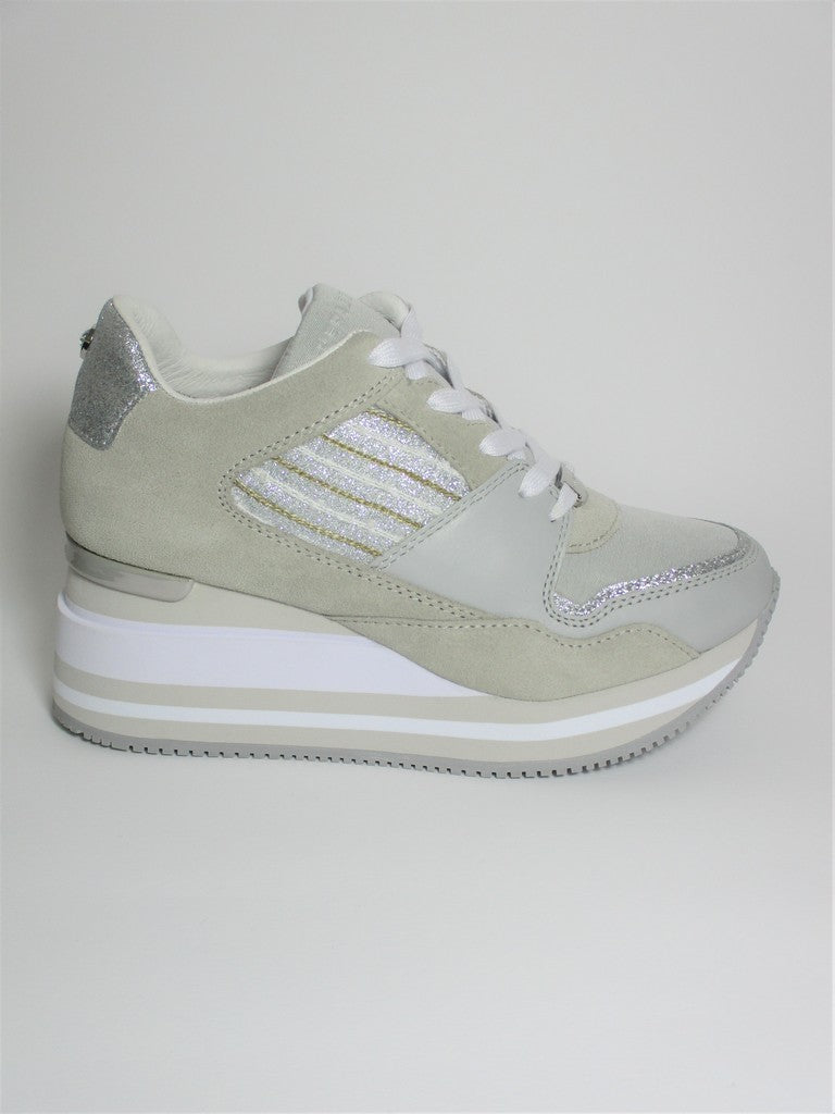 Sneaker pelle donna APEPAZZA HALLE Grigia