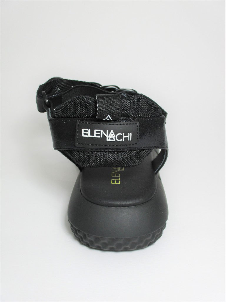 Sandalo pelle donna ELENA IACHI E2833 Nero