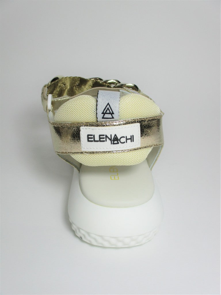 Sandalo pelle donna ELENA IACHI E2833 Platino