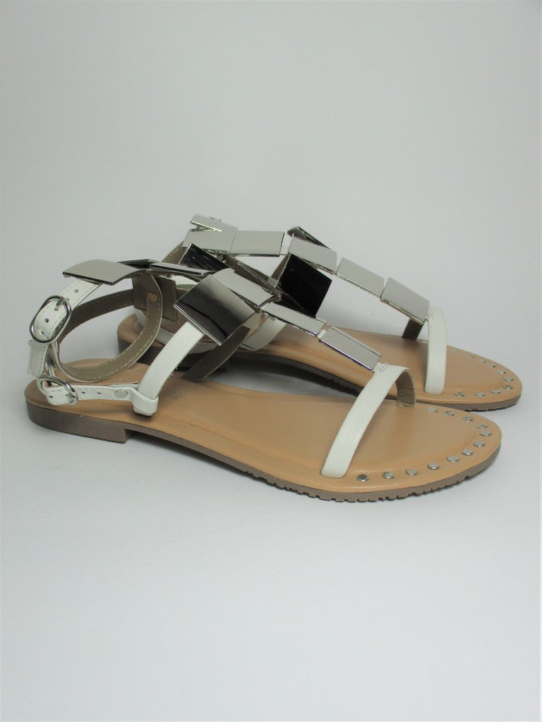 Sandalo pelle donna CAFèNOIR GL 1020 Bianco