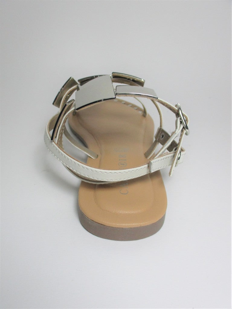 Sandalo pelle donna CAFèNOIR GL 1020 Bianco