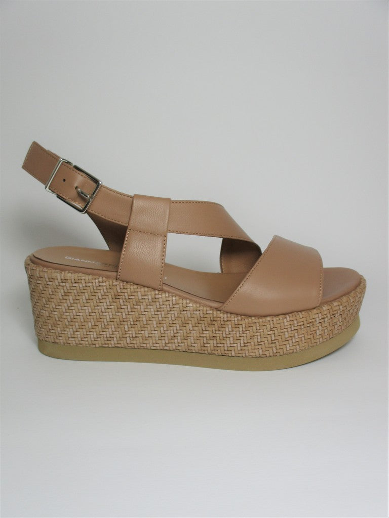 Sandalo pelle donna GIANMARCO SORELLI 1998 Beige