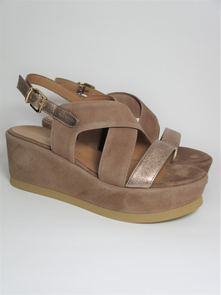 Sandalo pelle donna GIANMARCO SORELLI 2088 Taupe
