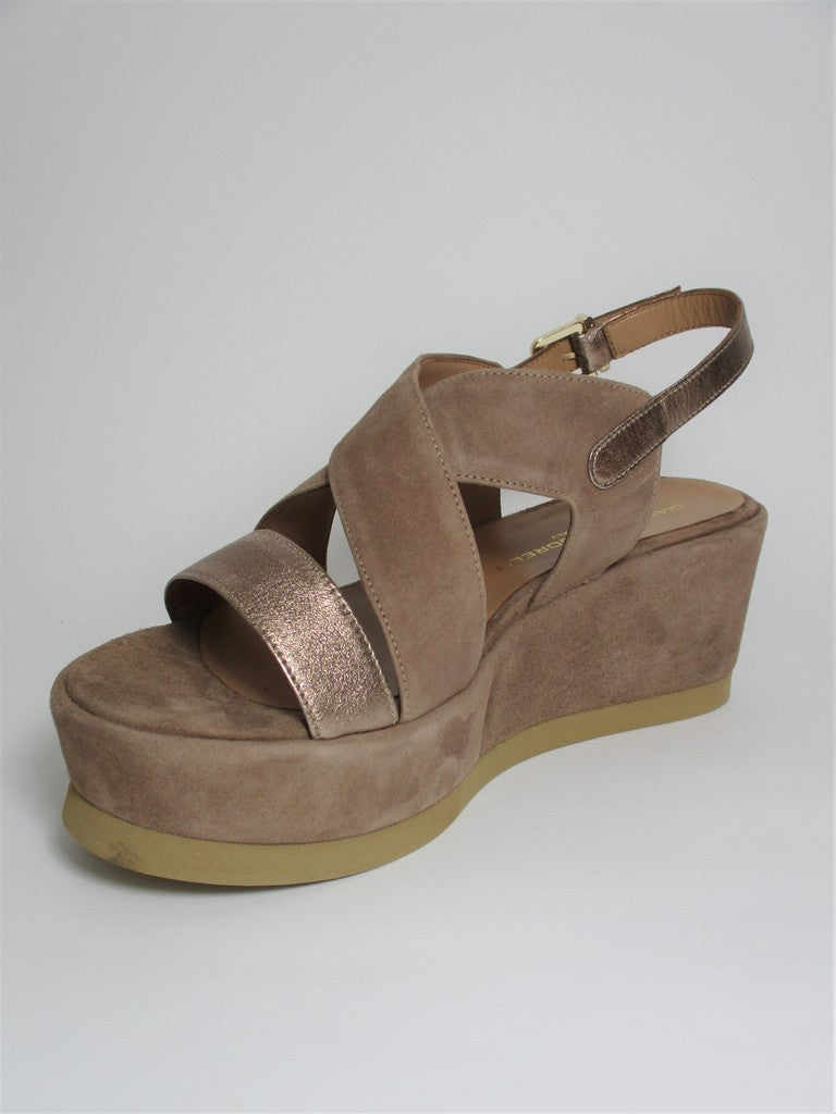 Sandalo pelle donna GIANMARCO SORELLI 2088 Taupe