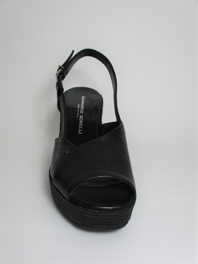 Sandalo pelle donna GIANMARCO SORELLI 2011 nero