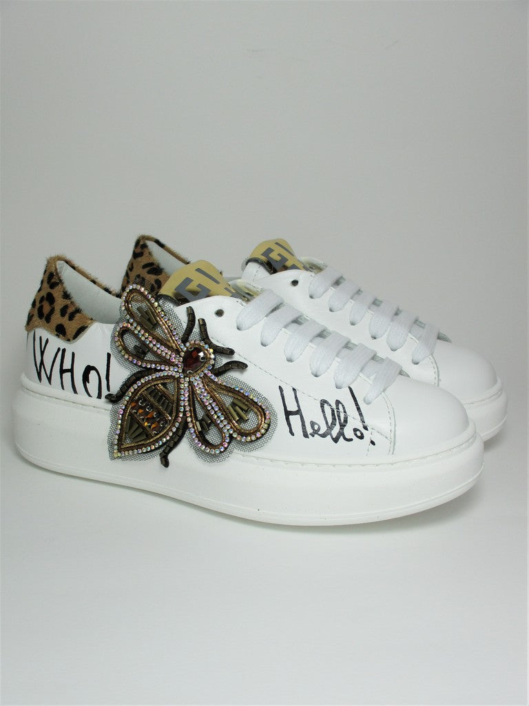 Sneaker pelle donna GIO+ G403A bianca Ape