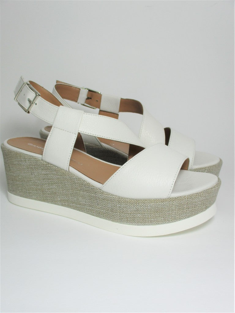 Sandalo pelle donna GIANMARCO SORELLI 1998 Bianca